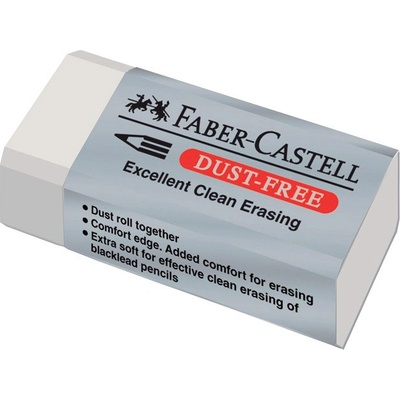 Faber Castell Stěrací pryž DUST FREE bílá – Sleviste.cz