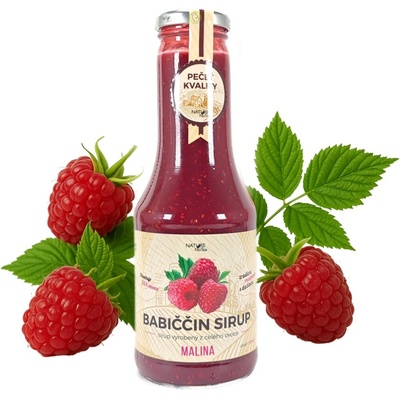 Nature NoTea Babičkin sirup Malina 0,5 l