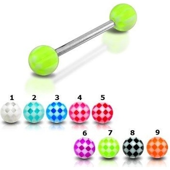 Šperky4U piercing do jazyka akrylát PJ01098-A