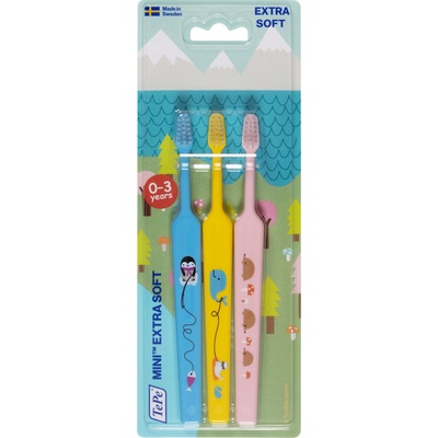 TePe Mini x-soft Zubné kefky pre 0-6 rokov 3 ks