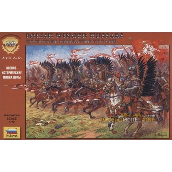 ZVEZDA Wargames AoB figurky 8041Polisch Winged Hussars 1:72