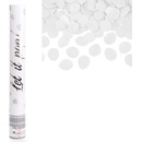 Vystreľovacie konfety lístky ruží bielej 40 cm