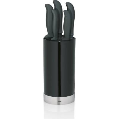 Kela (Германия) Комплект от 5 броя ножове kela acida в черен блок (kela 11287)