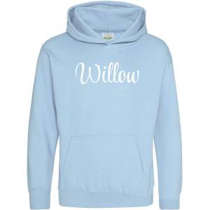 AWD Детски суичър AWD Unisex Kids Cotton Pull Over Hoodie - Sky Blue