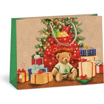 ARGUS Darčeková papierová taška (24.3 x 18.3 cm) - Macko pod stromčekom 08440060