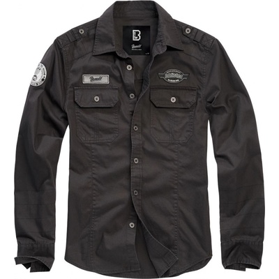 Brandit pánska košeľa LUIS Vintageshirt čierna