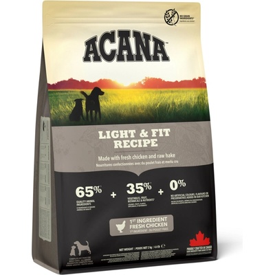 Acana Light & Fit kuře & krůta & hejk 2 kg