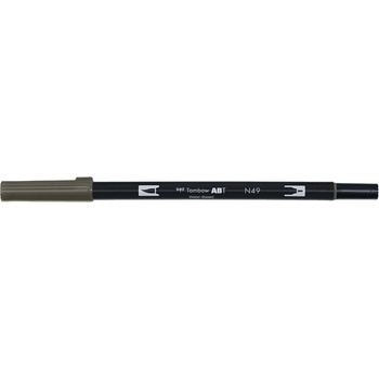 Tombow Маркер ABT Dual Brush N49 топло сиво 8 (ABT-N49)