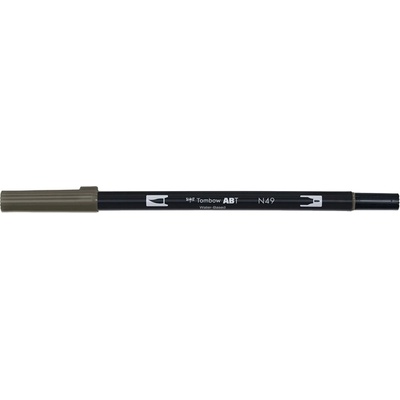 Tombow Маркер ABT Dual Brush N49 топло сиво 8 (ABT-N49)