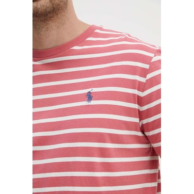 Ralph Lauren Памучна тениска Polo Ralph Lauren в синьо с десен 710934662 (710934662)