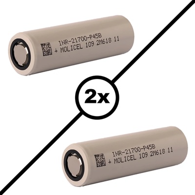 Molicel Презареждащи батерии Molicel INR 21700-P45B 4500mAh 45A 2бр