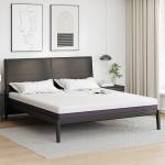 vidaXL Матрак от мемори пяна Средно 200 x 200 cm Бяло и сиво (4106333)