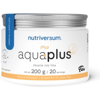 Nutriversum Aqua+ | Refreshing Drink Powder with Vitamin C and inulin [200 грама] Студен чай праскова