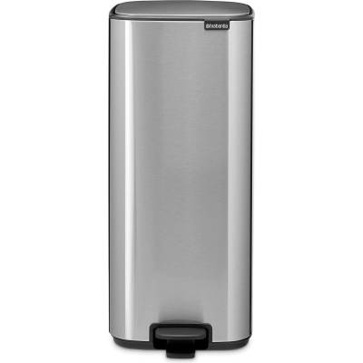 Brabantia Кош за смет Brabantia Bo Pedal 30L, Matt Steel Fingerprint Proof