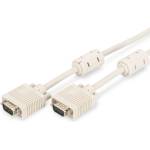 ASSMANN ak-310103-018-e : : Кабел vga, hd15, с феритен филтър, бежов, 1.8 м