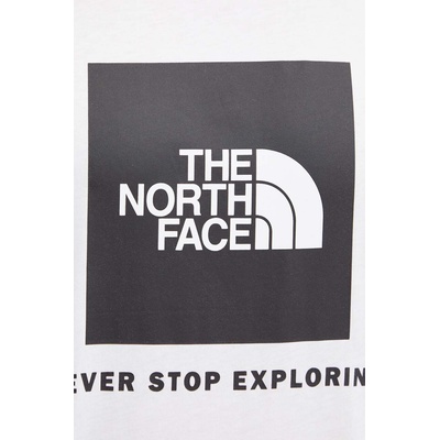 The North Face Памучна тениска The North Face S/S Raglan Redbox Tee в бяло с принт NF0A87NJFN41 (NF0A87NJFN41)