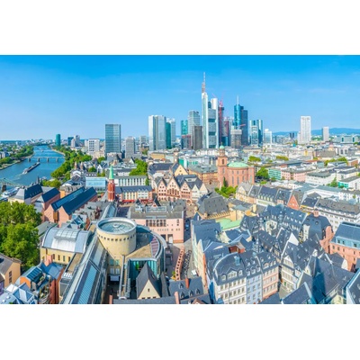Bluebird Puzzle - Puzzle Aerial view of Frankfurt, Germany - 1 000 piese
