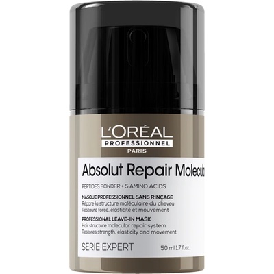 L'Oréal L'ORÉAL PROFESSIONNEL Absolut Repair Molecular Leave-in mask Продукт за коса без отмиване дамски 50ml