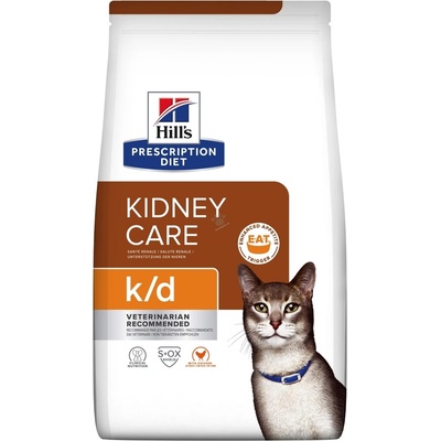 Hill's Hills Prescription Diet k/d - при хронична бъбречна недостатъчност при котки, с пиле 1.5kg