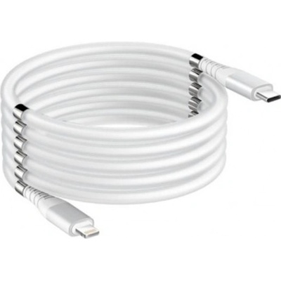 Stablecam 1DJ2034 Magnetický samonavíjecí USB nabíjecí (Type-C to Lightning), 90cm
