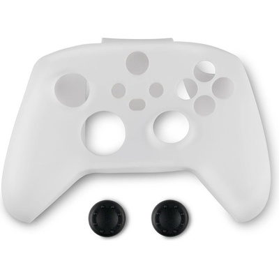 Spartan Gear Controller Silicon Skin Cover and Thumb Grips - White XONE, XSX
