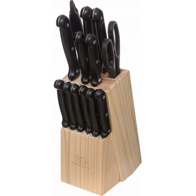 Secret de Gourmet dřevěný blok na nože s ořezávátkem 13 ks