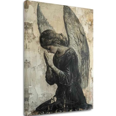 Obrazy anjelov Tichá modlitba | dokončené rukou umelca - 60x90 cm
