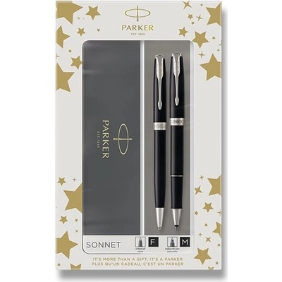 Parker Sonnet Black CT sada roller a kuličková tužka 1501/8893259 – Zbozi.Blesk.cz