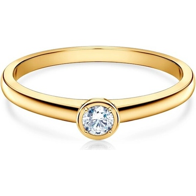 Savicki Zásnubný prsteň žlté zlato diamant SAV MIN5 D1 ZZ