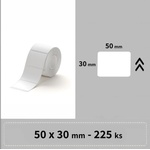 Niimbot 1ED00751603, 50x30mm, 225 бр. , бели самозалепващи етикети (1ED00382702)