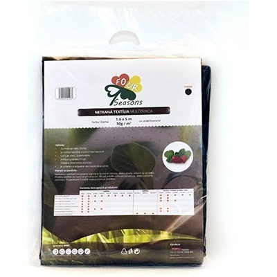 PEMI netkaná textília AGRO 50g/m², rozmer 1,06 x 10 m, farba ČIERNA