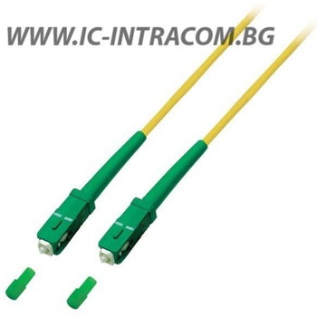 Conneu Оптични пач корди SC/APC - SC/APC сингъл мод OS2, симплекс, 3 мм, 0.5 метра (CNFJ-SCASCAOS2SYE3mm-0.5)