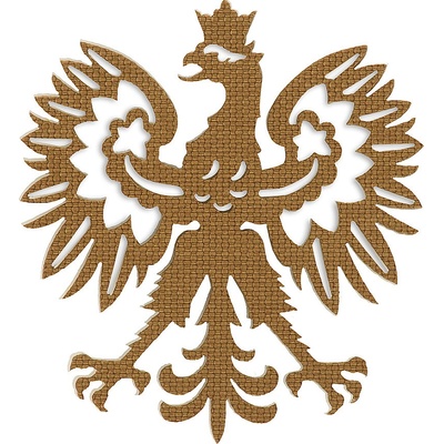 Nášivka M-Tac Polski orzel - coyote