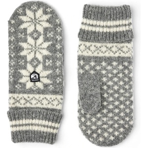 Hestra Детски ръкавици Hestra Kid's Nordic Junior Mitt Gloves - Grey / Offwhite - размер 5 (EU) (202-4999-0113)