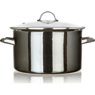 Banquet Hrnec smaltovaný METALLIC Black 26 cm, 6 l, s poklicí, 26 cm