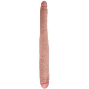 Pipedream Двойна силиконова отливка - дилдо "king cock tapered" 41 см