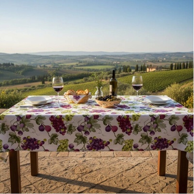 Mondo Italia Obrus Hrozno a figy 140x140 cm