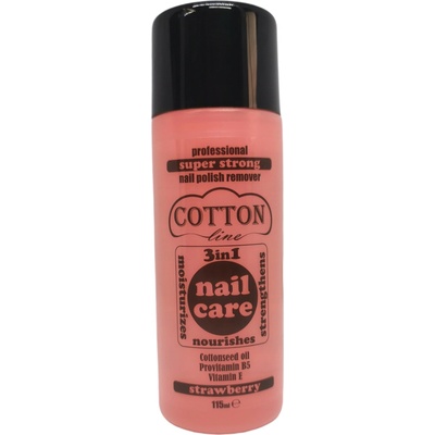Cotton line професионален лакочистител, 3в1, 115мл, Ягода