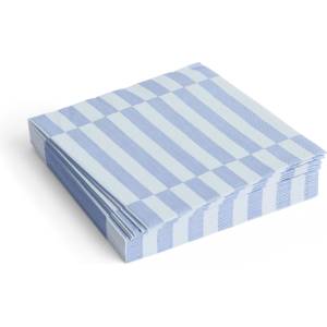 Hay Pattern Хартиени салфетки, 33 x 33 см, светлосиньо-сини райета, 20 бр (AE732-E139-AQ01)
