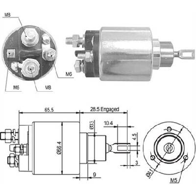 Elektromagnetický spínač pre żtartér MAGNETI MARELLI 940113050363