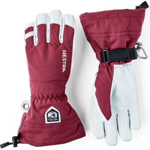 Hestra Ръкавици Hestra Army Leather Heli Ski 5 Finger Gloves - Bordeaux - размер 9 (EU) (202-2079-1214)