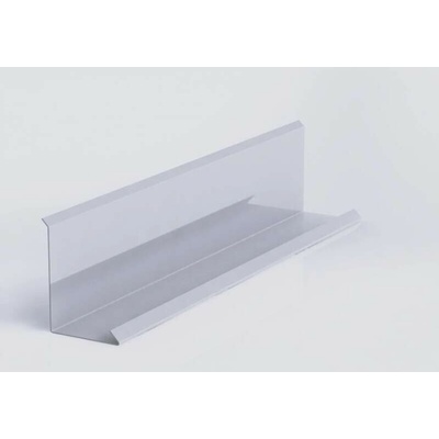 Lemování zdí klasik r.š.250mm Al Hliník lakovaný RAL 9006 stříbrná dl.2m