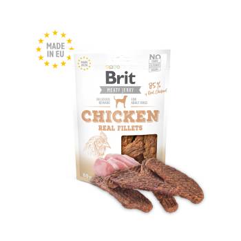 Brit Meat Jerky Snack Chicken Fillets-истинско говеждо и пилешко месо