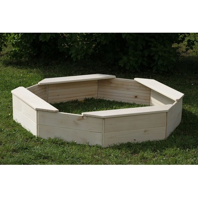 Marimex Twood Drevené pieskovisko osemhranné 130 x 130 cm