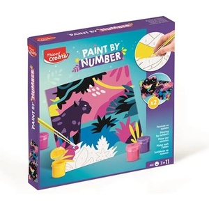 Maped Комплект за рисуване с числа на леопард и птица, MAPED CREATIV "Paint by number" 907086 (907086)