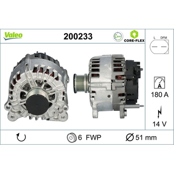 Alternátor VALEO 200233