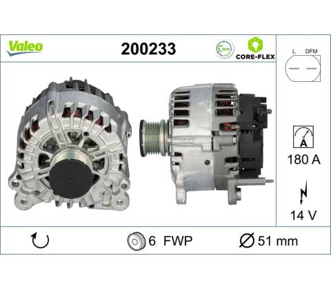 Alternátor VALEO 200233