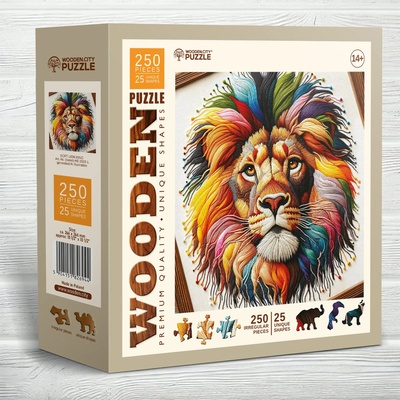 Wooden City - Puzzle Soft Lion King - 250 piese