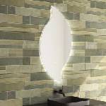 Inter Ceramic Огледало с осветление и антизапотяване Inter Ceramic Fiorella, асиметрично, 50x100 см (1953)