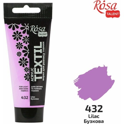 Rosa Talent farba na textil 60ml akryl + textil + akvarel Lilac